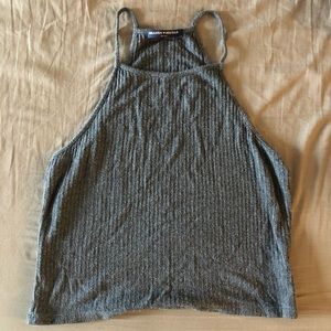Brandy Melville Ribbed High Neck Tank Top